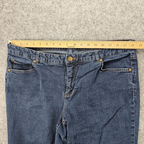 Chaps Denim Madden Straight 16W Womens Jeans Plus Size Stretch 31.5 inch Inseam - Picture 5 of 15